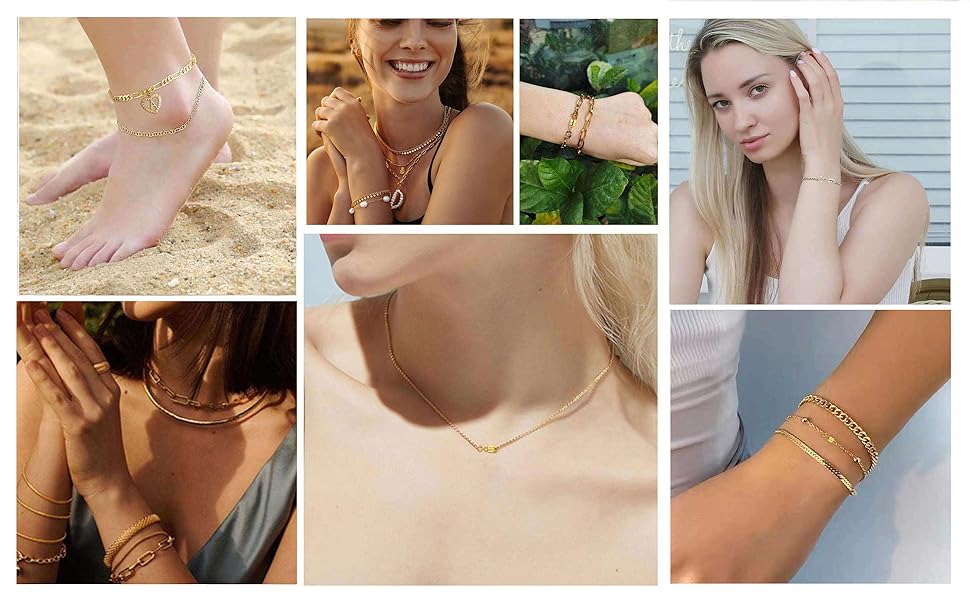 Strong Magnetic Necklace Clasps and Closures,Gold and Silver Plated Jewelry Clasps Converters for Bracelet Necklaces Chain