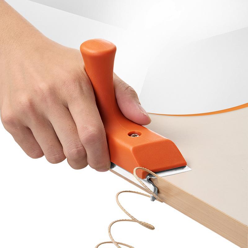 Edge Banding Cutter with 5Cr15MoV Stainless Steel Blade R1.5 R2 Double Angle Chamfer Switch & Ergonomic Handle Design for Precise Cutting