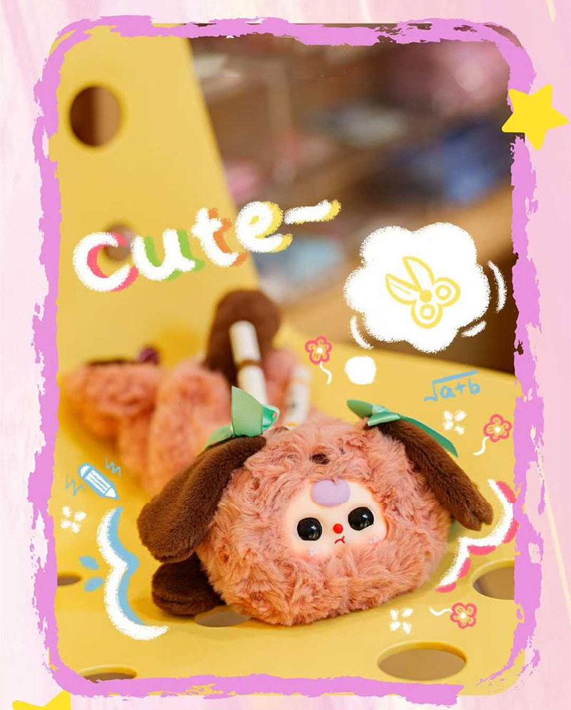 Baby Three Plush Pencil Case Series Blind Box - Cute Animal Stationery Pouch Mystery Box Set with Full Collection of 10+ Styles, Surprise & Secret Rare Edition, Kawaii Soft Stuffed Pen Bag for Kids, Collectible Toys, School Supplies, Gift Idea