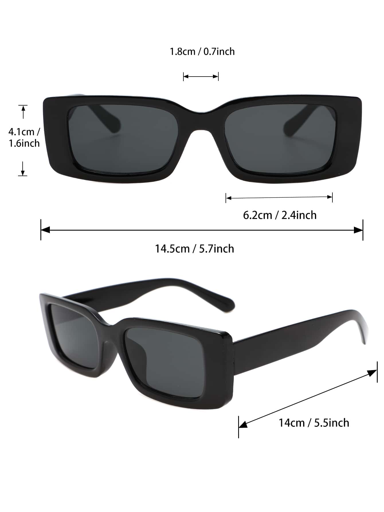 Unisex 3-Pack Square Plastic Sunglasses - Trendy Retro UV Protection Eyewear for Beach & Daily Wear, Sports & Outdoor Leisure Shades