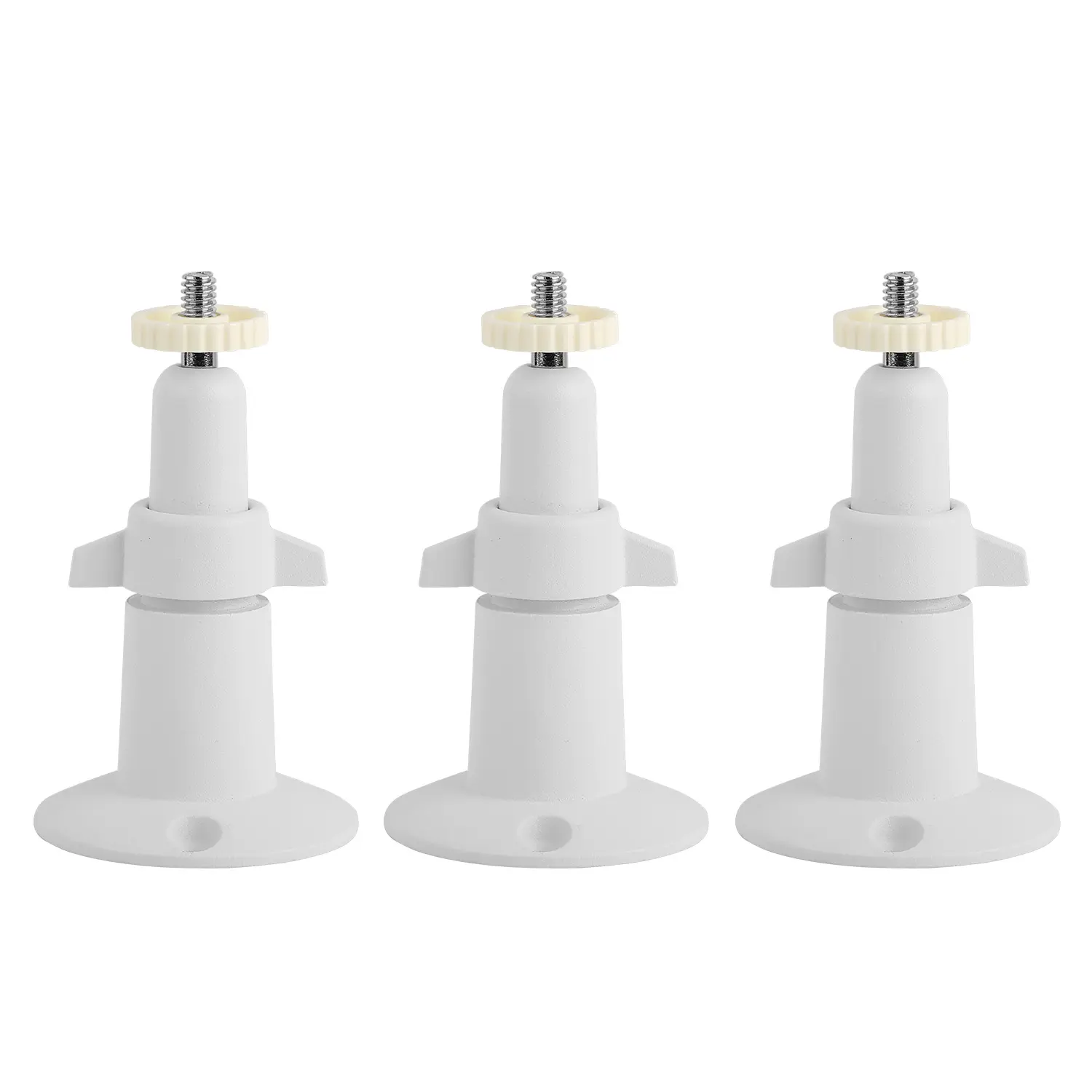 3 Packs Security Camera Wall Mount for Arlo 360°Adjustable Camera Holder Garden Patio Screw Mount Universal Fit for 1/4" Imperial Standard Screw Inter,summervibes