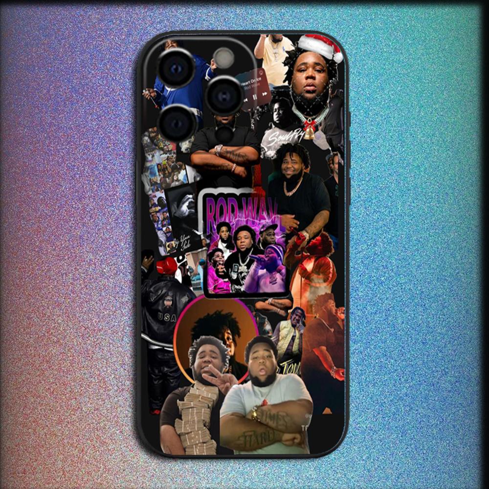 Rapper R-Rod Wave Phone Case For iPhone 17,16,15,14,13,12,11,Pro,X,XS,Max,Plus,Soft Black Cover