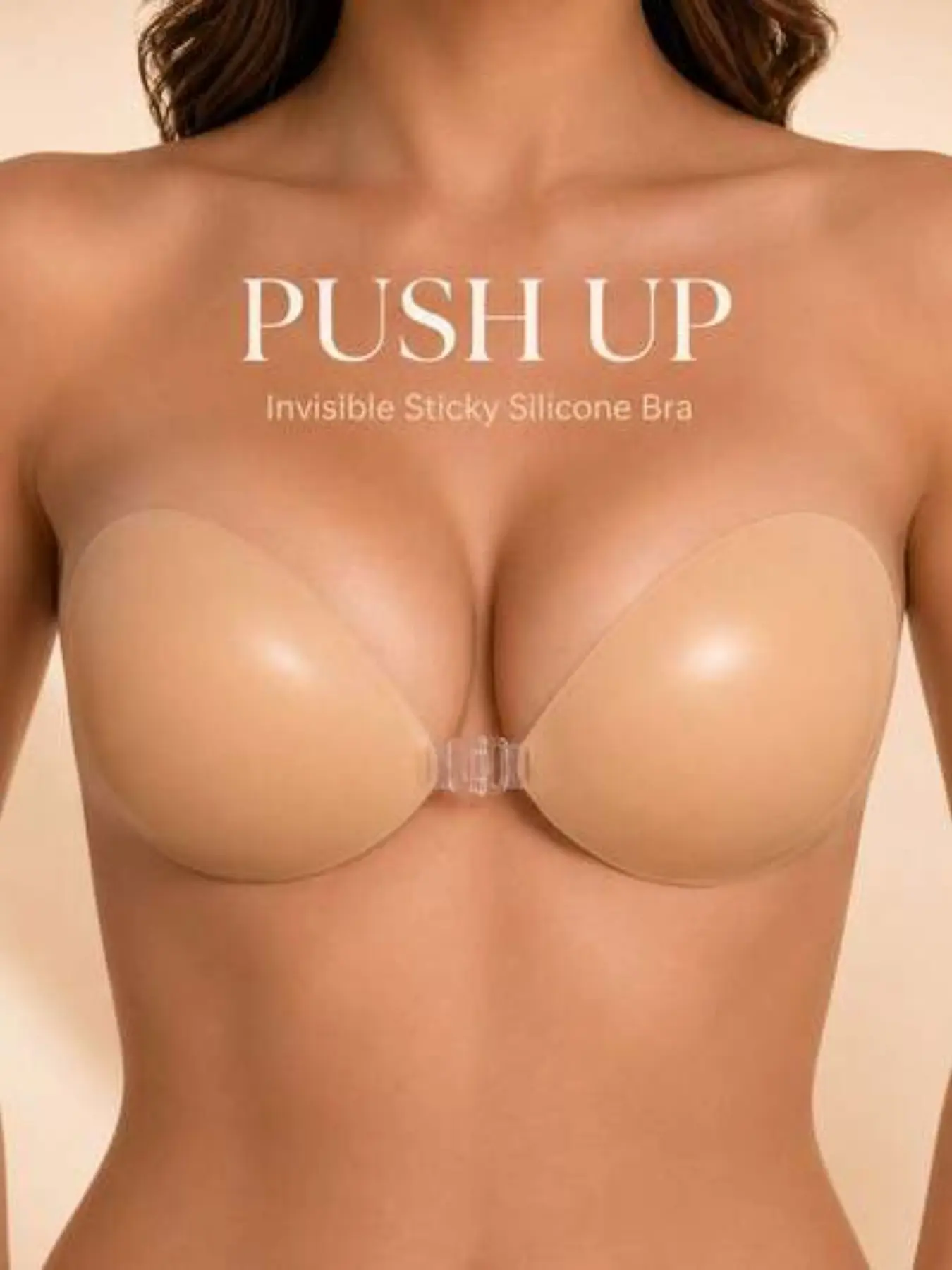 Waterproof Silicone Bra Padding, a B C D Sizes, Invisible Strapless, Medium Support, Breathable, Party Style, All Seasons
