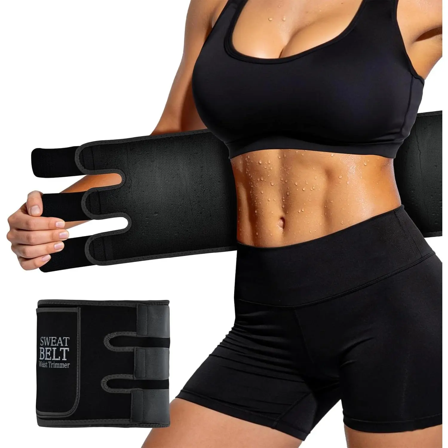 Waist Trainers for Women Belly Fat, Waist Sweat Band with Pocket| Postpartum Belly Band Sweat Belt, Exercise Bands Waist Trimmer, Sauna Suit Women, Sweat Waist Trainer, Waist Cincher Faja