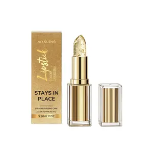 Jaysuing Gold Foil Color-Changing Lip Balm (3.5g), Moisturizing and Nourishing Lips, Lightweight Texture, Non-Greasy Formula