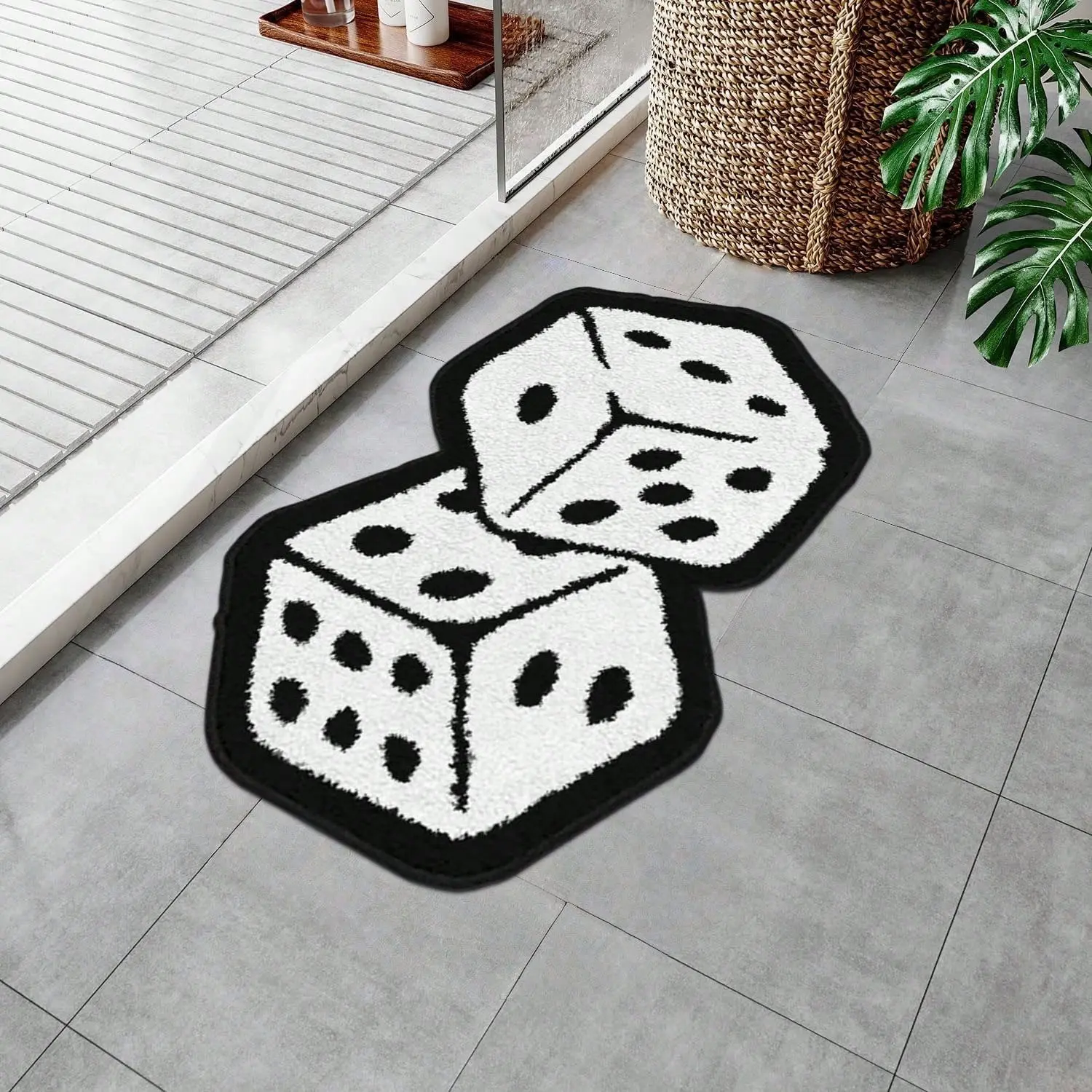 Dice Rug, Decorative Rug, Home Decor Rugs, Soft Comfortable Bedroom Bedside Mat, American Vintage Y2K Home Decor, Halloween Gift, Indoor Living Room Bedroom