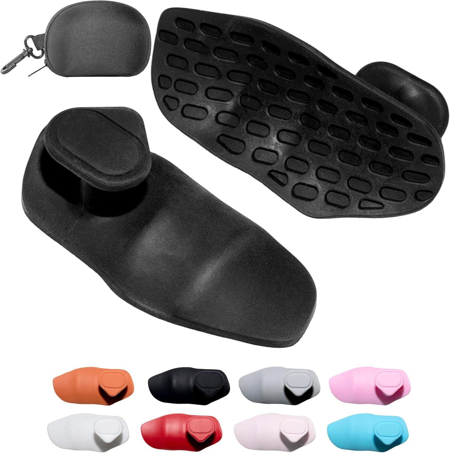 Silicone anti-slip grip pad for weightlifting grip trainer