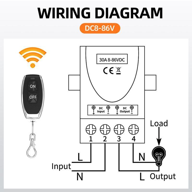 SnapFixMate DC wireless remote control switch Wiring-free lamps Intelligent switch Water pump remote control Motor remote control switch,TikTokShopBlackFriday SnapFixMate DC wireless remote control switch Wiring-free lamps Intelligent switch Water pump remote control Motor remote control switch,TikTokShopBlackFriday