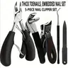 Professional Toe Nails Clipper Set, Stainless Steel Concave Blades, Manicure & Pedicure Tools for Men and Women, Nail Care Toenail Trimmer, Nail Tech Supplies