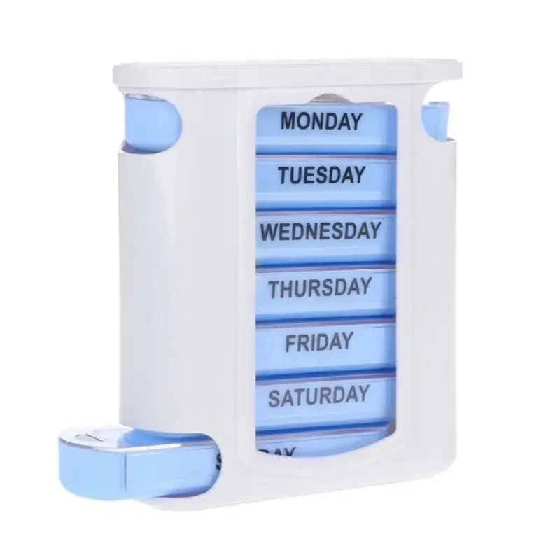 Drawer Design Safe Plastic Medication Storage Box, 28 Compartments Weekly Pill Dispenser With Four Daily Grids, Portable Household Pill Arrangement Case, Reliable Storage Solution For All Kinds Of Pills, Capsules, Vitamins For Home & Outdoor Trips