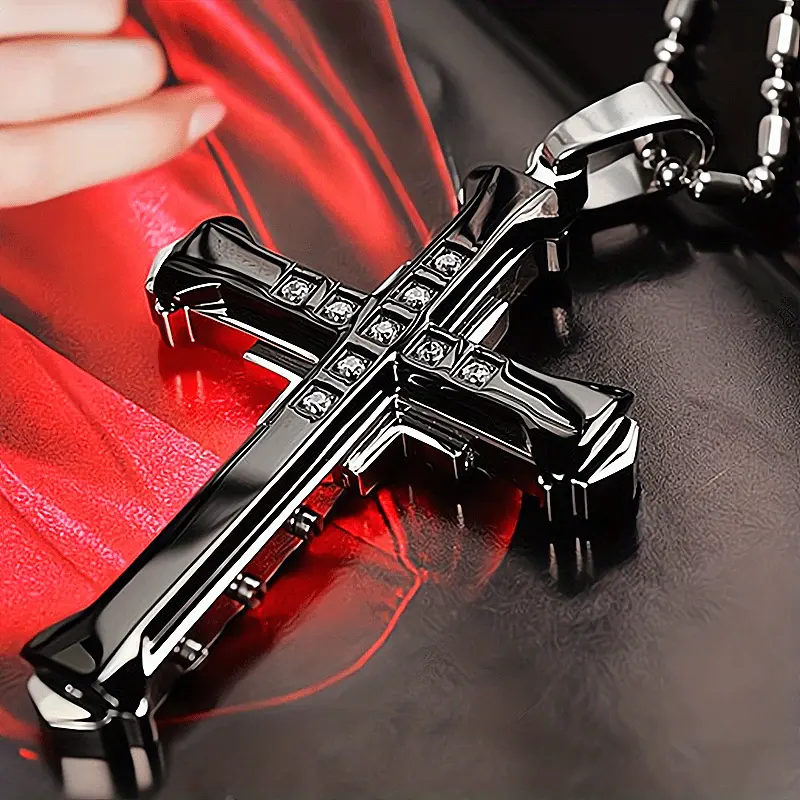 Necklace - Men's Guardian Necklace, suitable for both men and women - Fashionable necklace with a cool design, classic jewelry and clothing accessory, perfect for holiday gifts birthday friend best year valentine dual head neck fan party favor