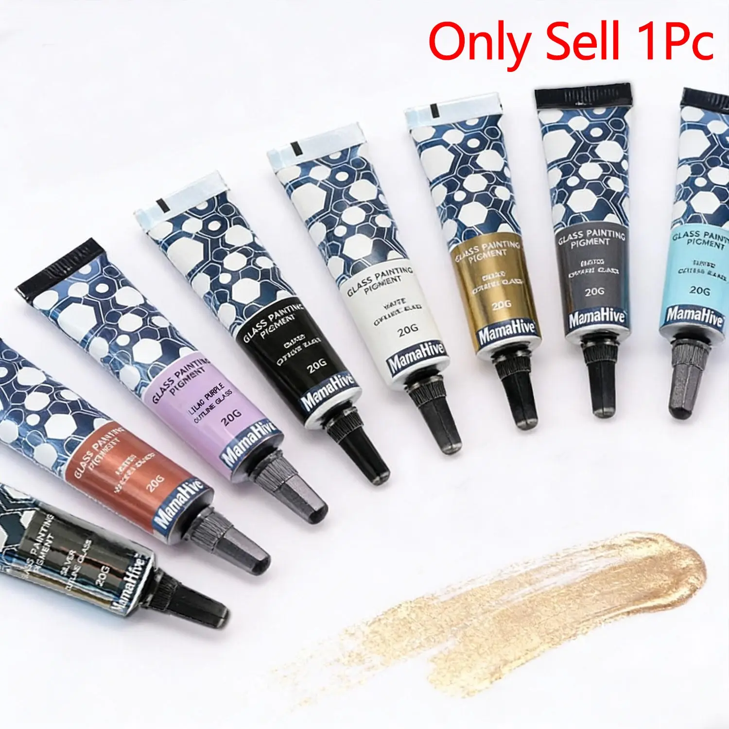 1Pcs 3D Outline Hook Pen 25ml Waterproof Non-baking Pigment Pen Ideal for Hand-painting Art on Glass, Acrylic and Ceramic Materials Painting Supplies
