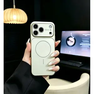 Replica MagSafe Magnetic Phone Case for iPhone,Camera Lens Protector, Matte Skin-Feel Slim Shockproof Anti-Fingerprint Drop Resistant Protective Cover,Stable Wireless Charging Minimal Classic Solid Color Shell,iPhone12 13 14 15 16 17 Pro Max Plus Air