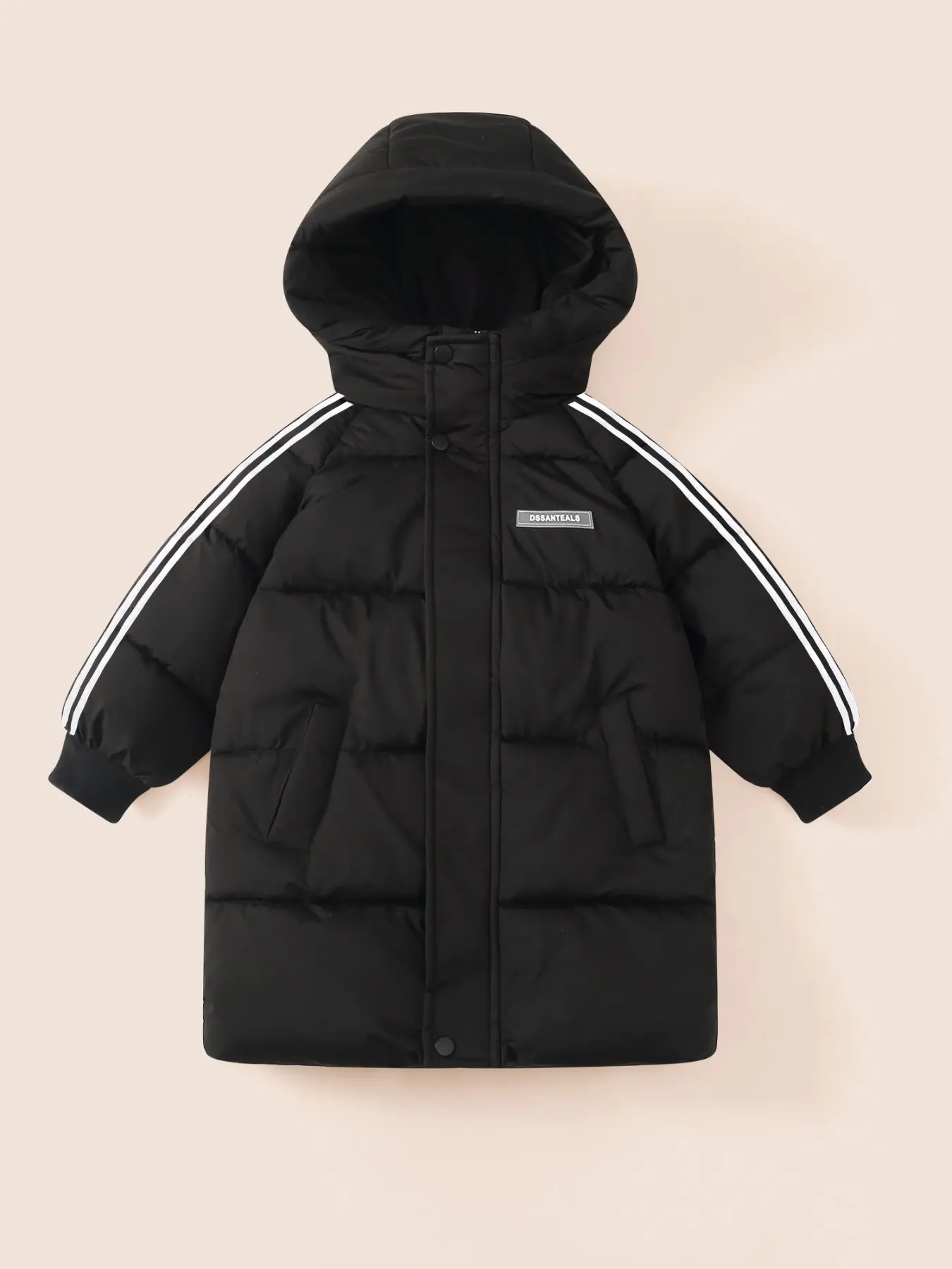 New Unisex Thick Warm Medium-Length Cotton Jacket for Winter, Loose Fit and Casual Style, Suitable for Men Women Kids