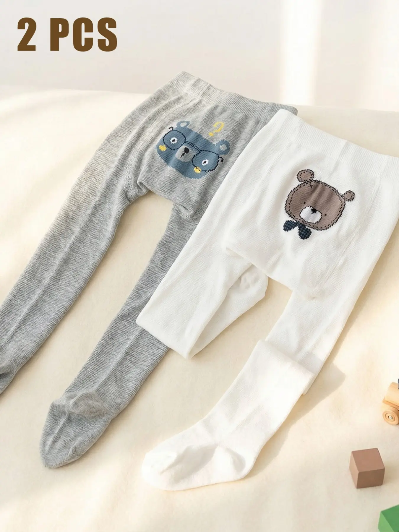 2 PC Baby tights, girls' leggings, cute cartoon patterns, medium thickness, Baby Clothing