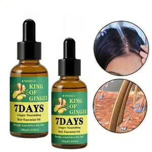 Ginger Rosemary Hair Oil, Natural Long-Lasting Care, Lightweight Essential Oils, Moisturizes, Reduces Split Ends, Healthy Shiny Hair