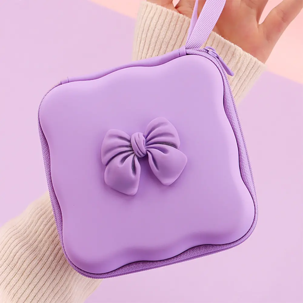 New Square Cable Organizer Pouch Portable Data Cord Storage Bag Travel Electronic Accessories Case for Charger USB Wires Headphones Gadgets
