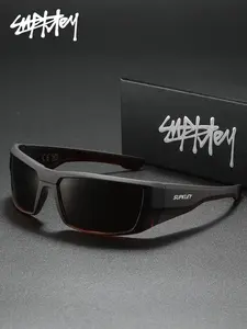 SUPKLEY Look Sharp, Stay Protected! Upgrade Your Accessory Game With These Trendy, Futuristic Sunglasses. Ideal For The Gym, A Hike, Or Just Cruising Around Town. A Must Have For Every Guy!