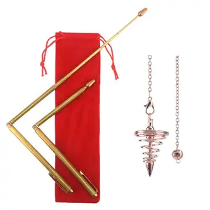 Solid Copper and Brass Dowsing Rods for Tracing Spiritual Energy, Detecting Gold, Water, Treasure, Buried Items and Ghost Hunting
