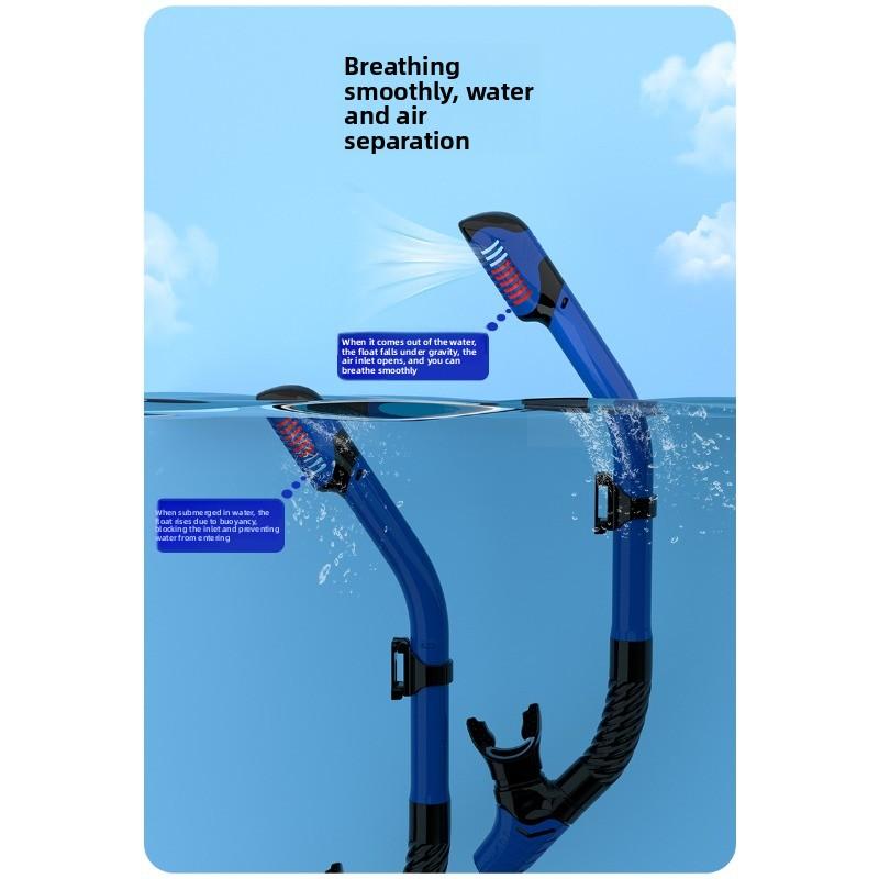 Diving Goggles Snorkeling Full Dry Snorkel Set Large Frame Swimming Goggles Liquid Silicone Swimming Equipment Diving Goggles  stealth snorkel