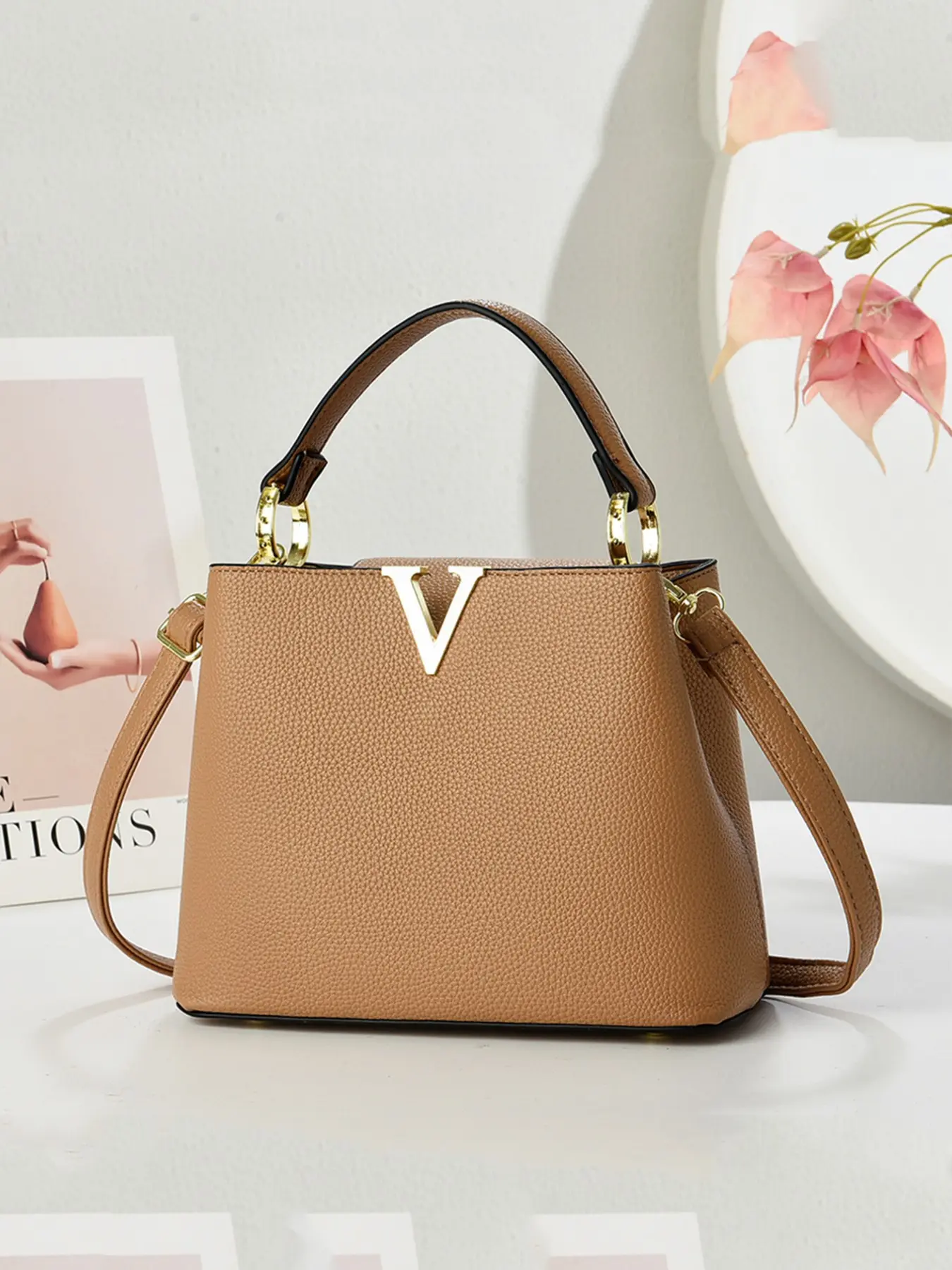 Fashion Retro Crossbody Purse Handbag, Multi-Functional Large Capacity Casual Shoulder Bag, Stylish Design, New Fashion Women's Small Square Bag
