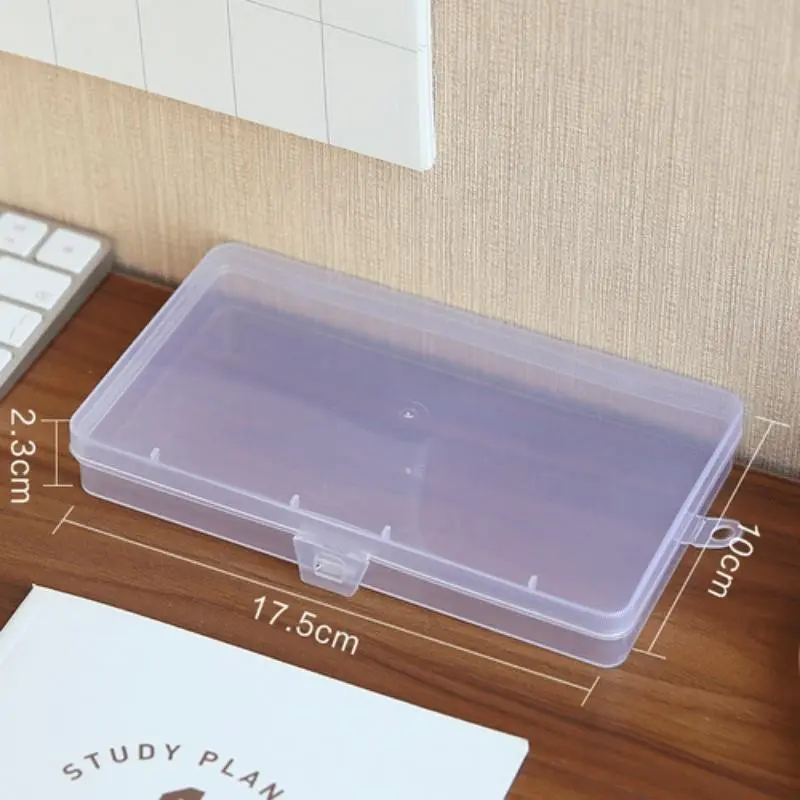 1 PC Office Stationery Stickers Plastic Storage Box Organizer Container Art Tool Case for Craft Desktop