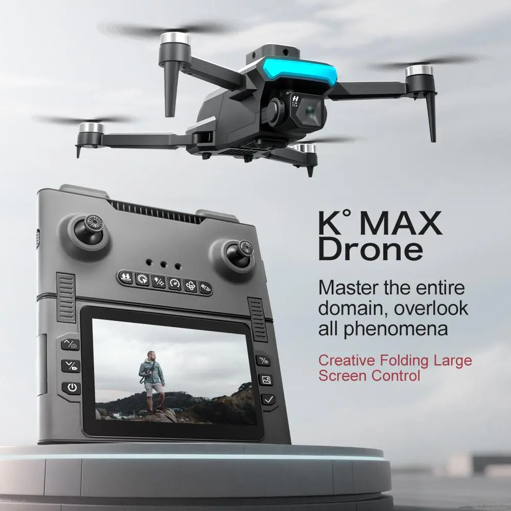 GPS Screen Controller Drone Optical Flow Localization  Brushless Motor HD Lens Powerful Drive  360° Roll  Drone for Amateur
