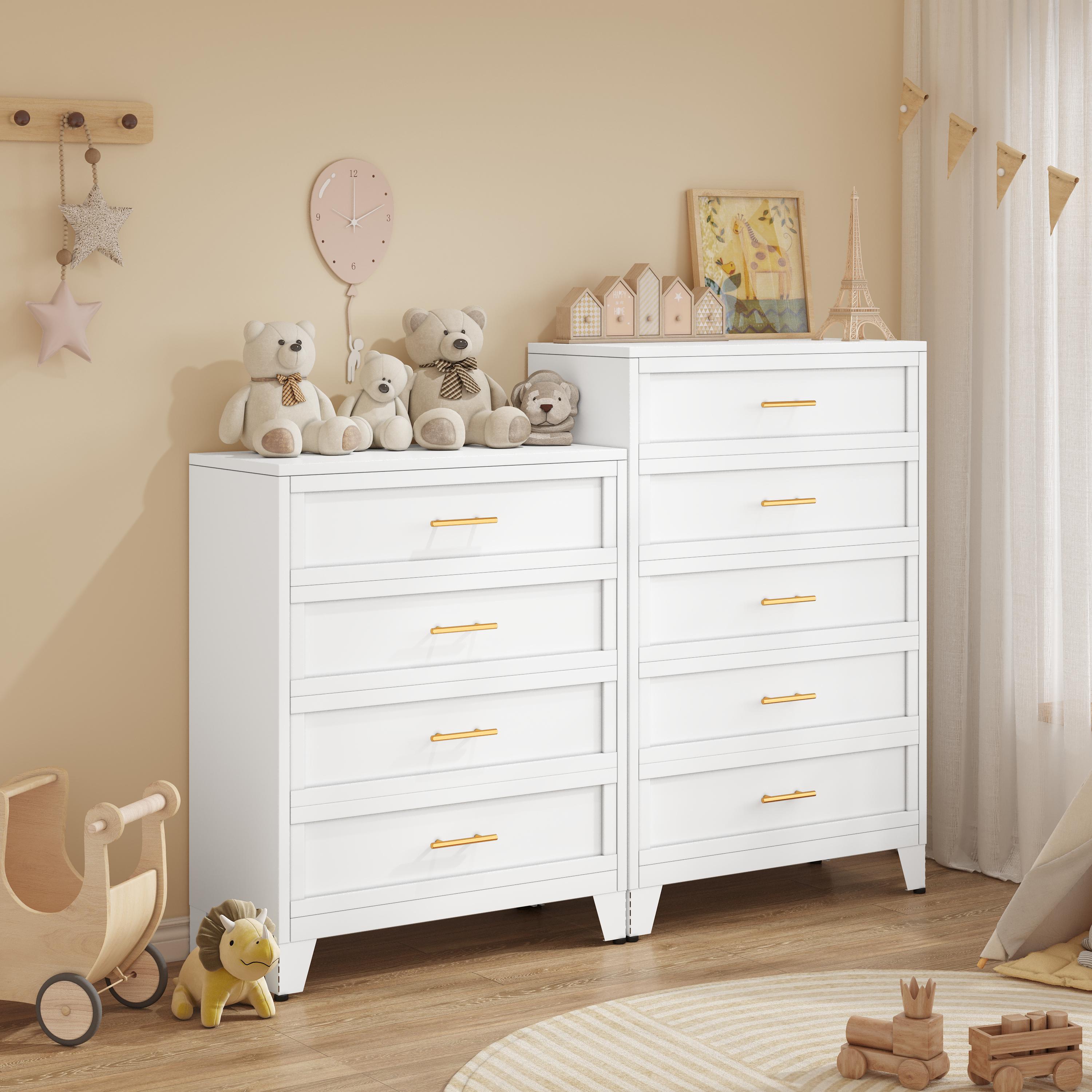 Metal Dresser Chest of Drawers, Filing Cabinet with Drawers for Home Office Collection and Storage Small Size Files furniture mothersdaygift