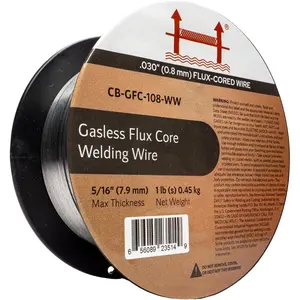 E71T-GS 1Lb Gasless Flux Core Welding Wire, .030" (0.8 mm) -  Position MIG Wire for Mild Steel,  for Outdoor Welding with No Shielding Gas Required