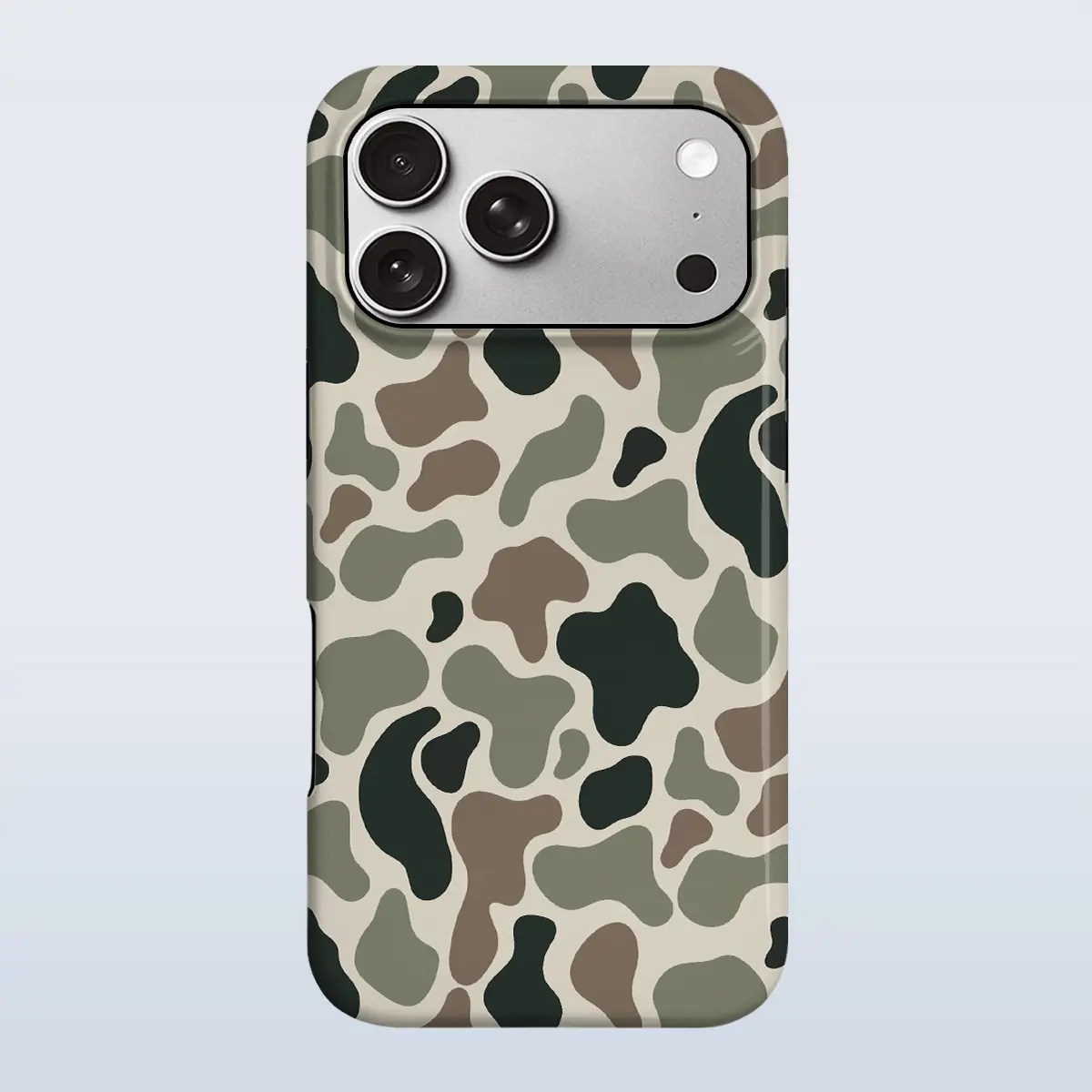 Retro Camouflage Style Pattern Phone Case for iPhone 17 Pro Max 17Air 16 Plus 15 14 13 12, for Samsung Galaxy S26 Ultra S25 Edge S24 Plus S23 S22 S21 S20 FE, Shockproof Durable 2 in 1 Scratch Resistant New Material Protective Phone Casing Cover