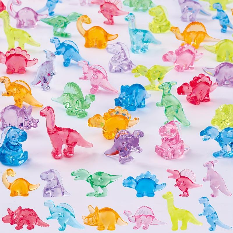 Mini Dinosaur Decoration, 50pcs Cute Collectible Figurines Dinosaur Ornament, DIY Decorative Accessories for Home & Office & Party