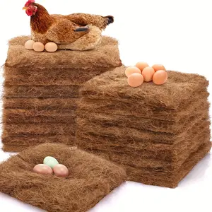 24 Packs Of Natural Chicken Coop Mats/ Egg Storage Boxes Liners/ Chicken Coop Accessories Suitable For Most Chicken Coops As Bedding Materials