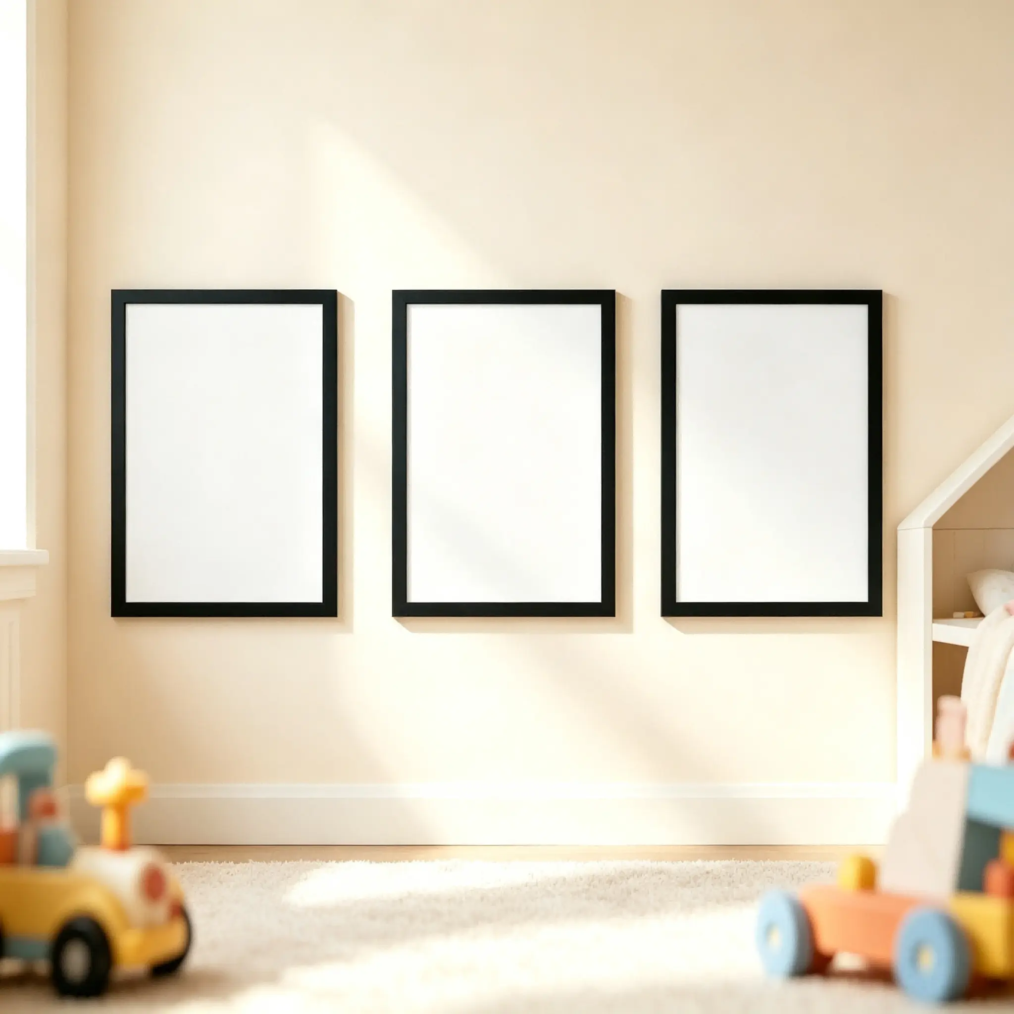 Multi-Size Wooden Photo Frames (2026 Style) - Solid Texture, Vibrant Modern Home Decor for Bedroom Wall & Tabletop Display