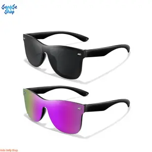 Unisex Minimalist Square-Frame Mirrored Sunglasses with Sun-Protective Lenses, Ideal for Outdoor Sports Enthusiasts - Cycling, Running summerwins