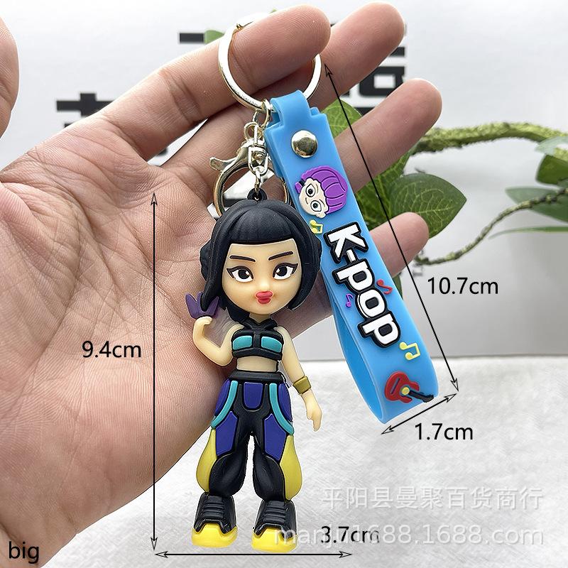 Cross-border kpop witch hunter girl group keychain doll pendant blind box Korean witch hunter group bag small pendant decoration