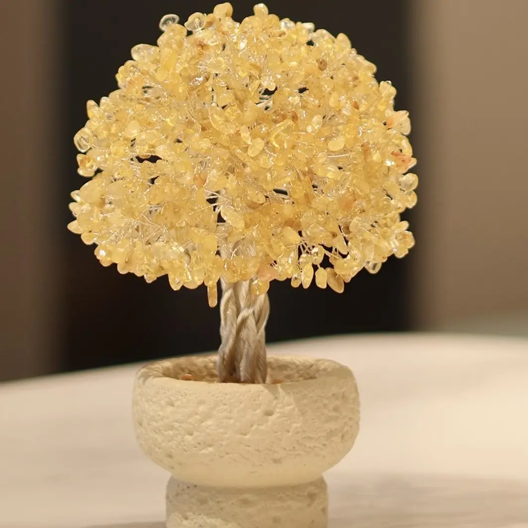 2026 Creative Luxury Fengshui Ornaments, Home Decor Items - Ideal Gifts for Housewarmings, Business Openings, Yellow 15*21Cm