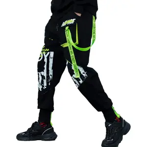 Men's Tactical Cargo Pants Casual Streetwear Techwear Sweatpants Black Hip Hop Joggers Cyberpunk Pants for Men