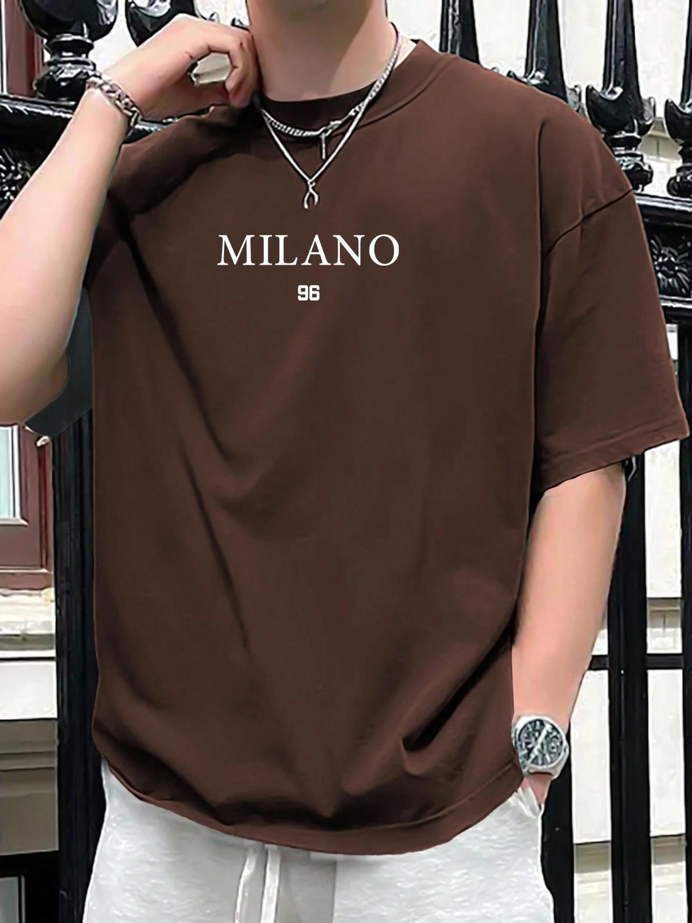 Men's Letter Print Drop Shoulder Sleep Tee, Casual Short Sleeve Round Neck Sleep Top for Daily Home Wear, Sleepwear Loungewear for Men, Crewneck, Menswear