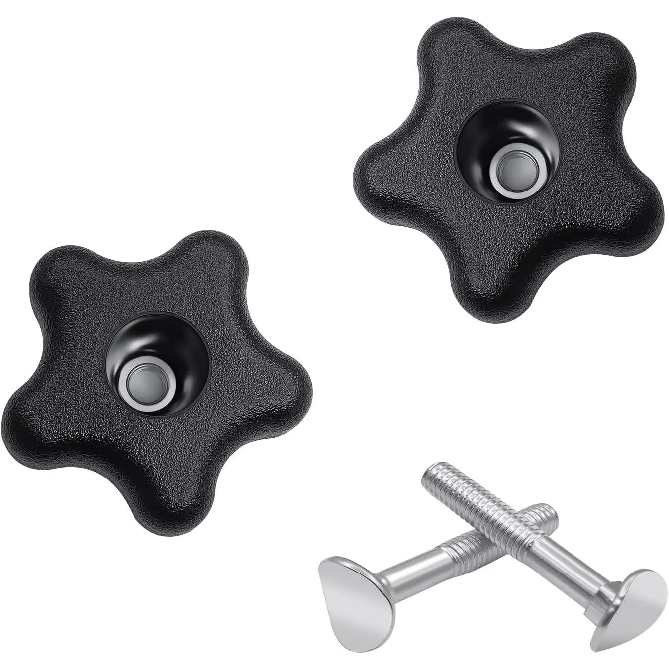 Handle Knob and Screw Bolt Washer Kit Fits Toro Lawn Mowers/Snow Blowers 92-2260 and 106-4161,107-3844 for Repair Snow throwers and Lawn mowers  (2 Pack)