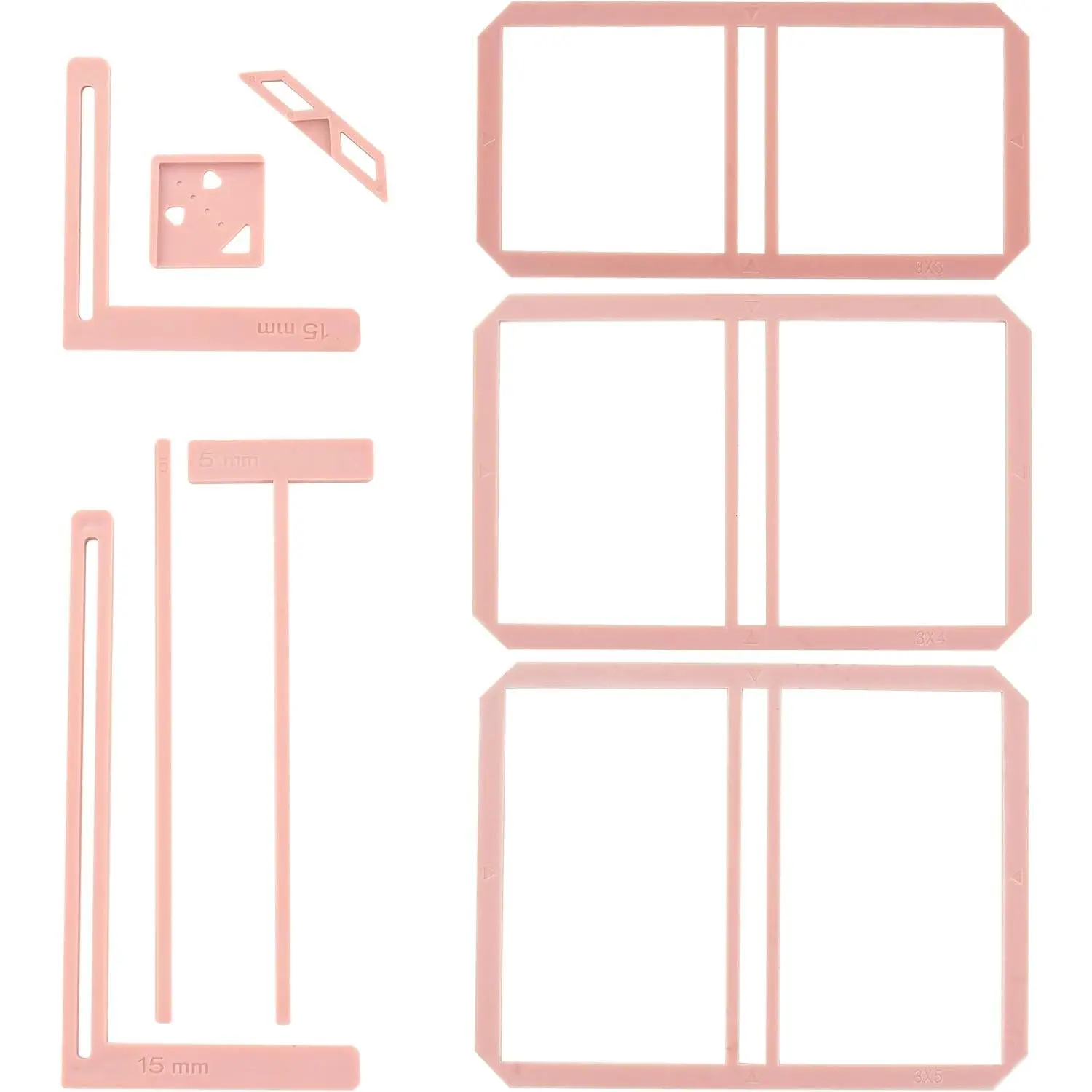 9 count Bookbinding Easy Scrapbooking Tool for Notebook Calender | Plastic, 3 colors, bookbinding tools for starter, bookbinding  guide for anyone,  for albums, journals, handbook