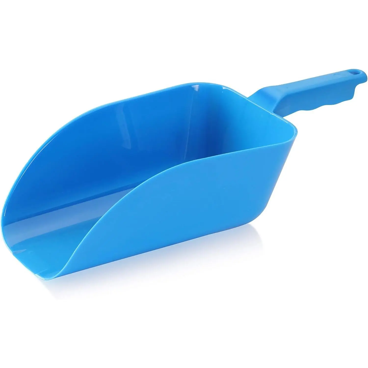 Commercial Grade Polycarbonate Plastic Utility Ice Scoop, Blue, 64 oz