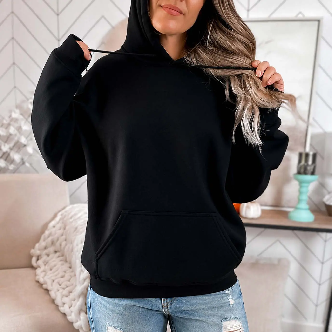 Women Oversized Hoodie Sweatshirt Fall Winter Casual Pullover Fleece Hooded Long Sleeve Loose Fit Soft Cozy Streetwear Tops,sohochic