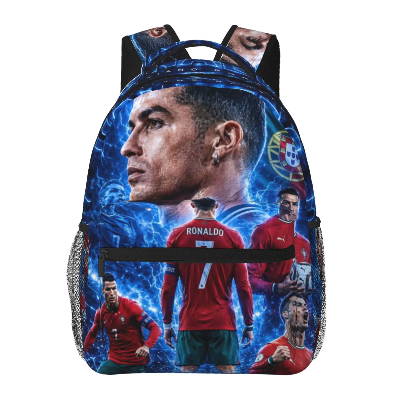 Kids backpack, Cr7 Ronaldo1 School bag, Cute Cartoon Backpacks for girls boys, Adjustable Straps Bookbag for Office Travel Bag