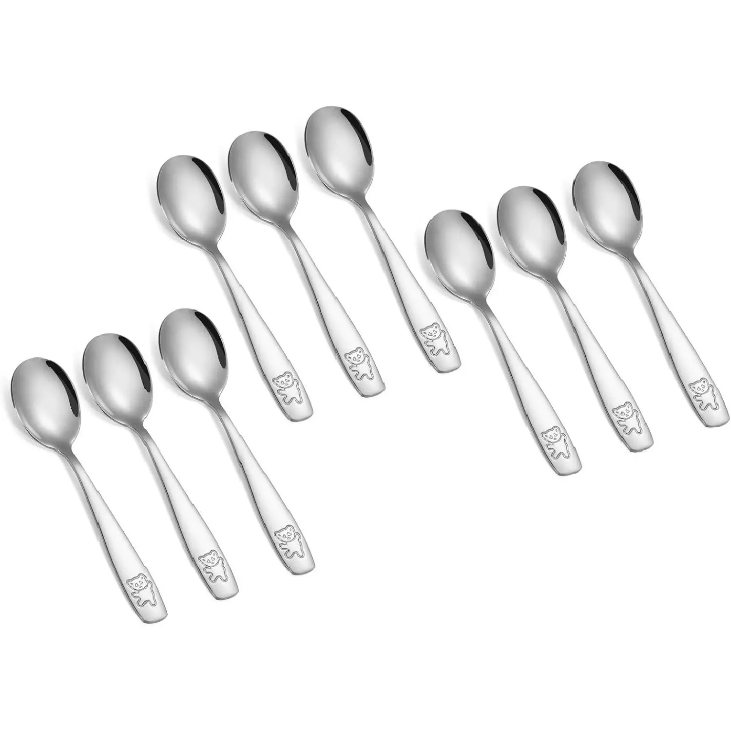 9-Piece Stainless Steel Kids Cutlery Set - Toddler Utensils, Child Safe Flatware, Perfect for Small Hands(Gift)