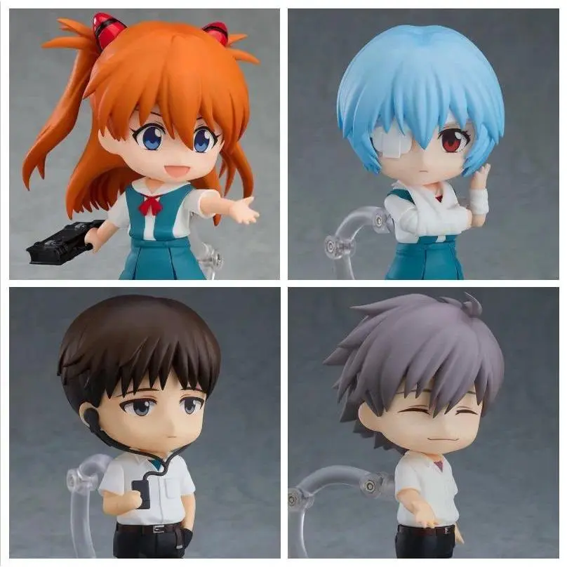 2026 Hot Nendoroid EVA Movie Version Articulated Anime Collectible Action Figures - Asuka Langley, Rei Ayanami, Shinji Ikari, Kaworu Nagisa - Anime & Manga Toys for Collectors