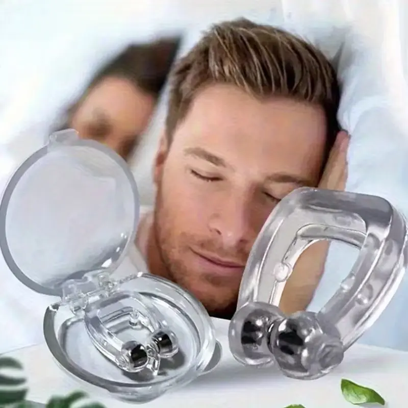 5 individually packaged anti-snoring nasal clips for Sleep, designed for comfort, open nasal passages for easier breathing, toxin-free and odorless. Each is individually packaged for safe, reusable use