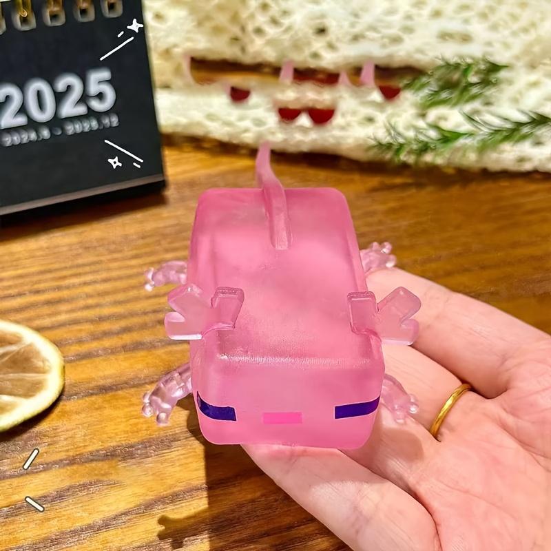 1pcs/2pcs American Axolotl Pinching Music Salamander Pinching Cute Salamander Squeezing Toy, Soft Kawaii Pinching Music Toy-soft and Squeezable, Popular Party Gift Supplies, Kawaii Squishies