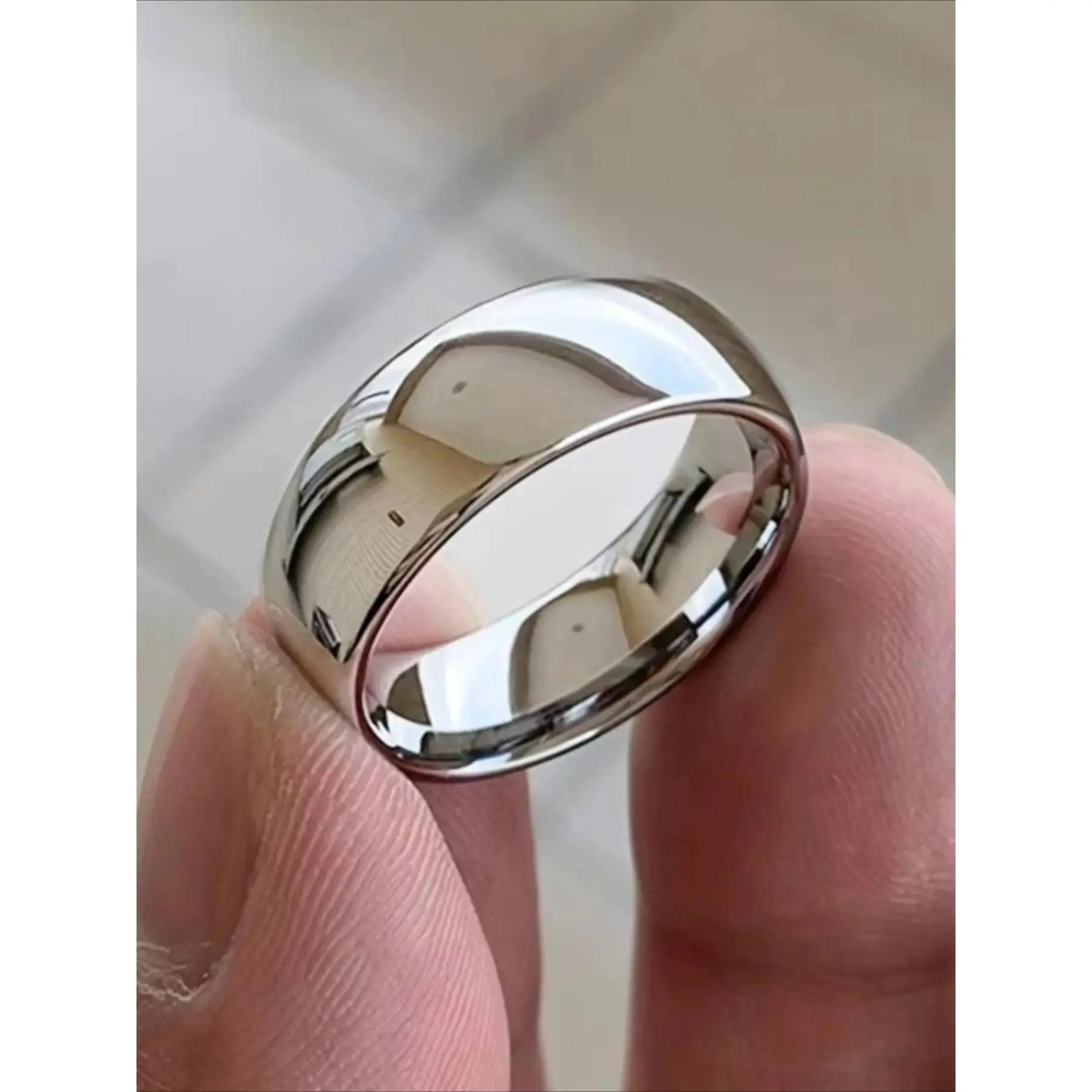Classic Stainless Steel Band Ring, Minimalist Design Elegant Unisex Jewelry Gift for Wedding and Anniversary, Jewelry Rings, Metal Ring, Marriage Ring