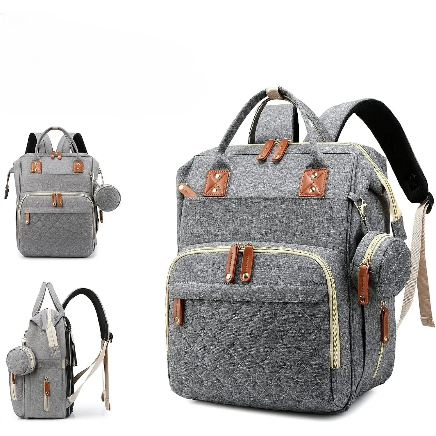 Diaper  Backpack Baby , Baby Girl Boy Diaper  for Dad Mom with Pad, 16 Pockets, Pacifier Case, Large Diaper  Unisex for Travel, Diaperbags, Baby Items