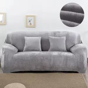 Plush fabirc Sofa cover 1/2/3/4 seater thick Slipcover couch sofacovers stretch elastic cheap sofa covers Towel wrap covering
